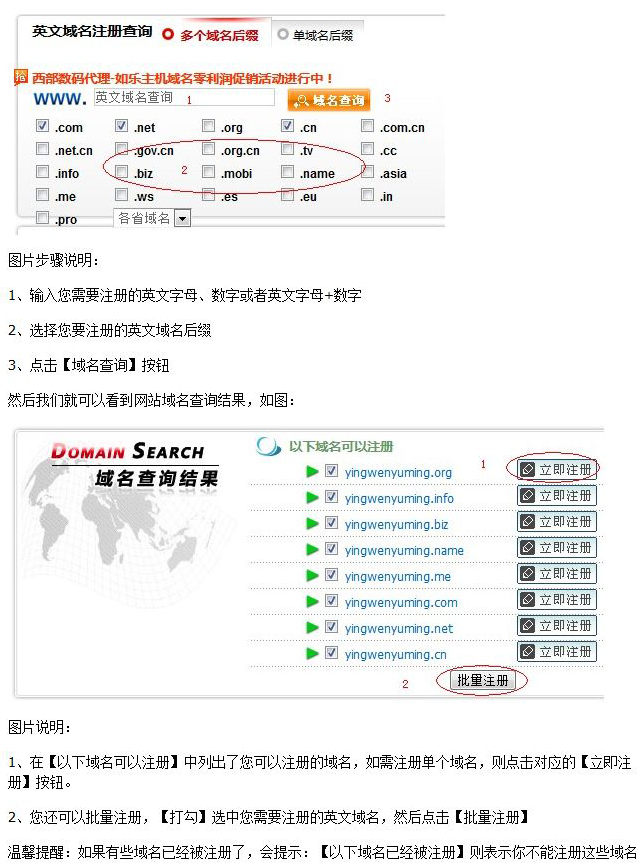 英文未注册域名查询方法图解