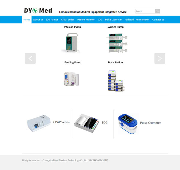 网站案例：Changsha Dinyi Medical Technology Co., Ltd.