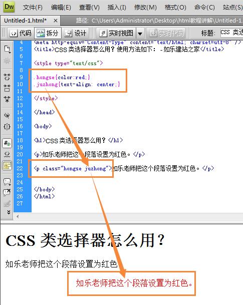 css类选择器组合效果图示